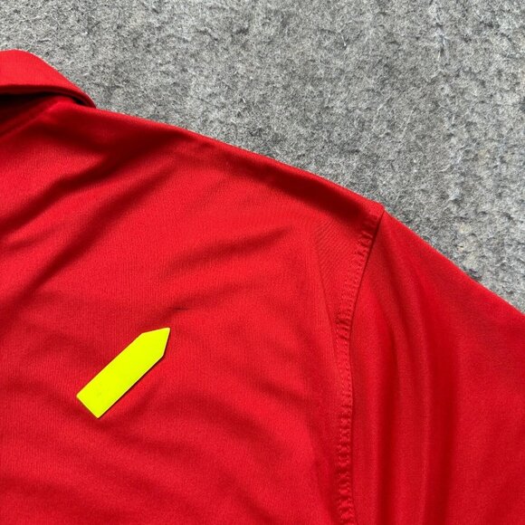 Georgia Bulldogs Nike Polo Shirt Men M Red Colorblock Performance Short Sleeve - Picture 10 of 15